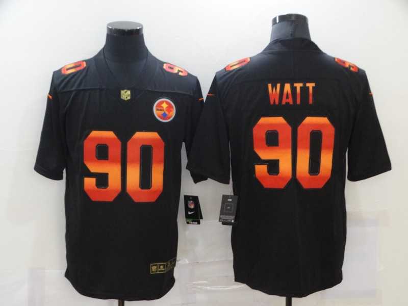Nike Steelers 90 T.J. Watt Black Colorful Fashion Limited Jersey,We sell and wholesale Nike Steelers 90 T.J. Watt Black Colorful Fashion Limited Jersey on line form chian!